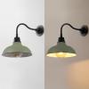 JONATHAN Y JYL7613I Aurora 12.25″ 1-Light Farmhouse Industrial Indoor/Outdoor Iron LED Gooseneck Arm Outdoor Sconce for Entryway Lobby Kitchen Bathroom Bedroom Living Room Hallway, Matte Olive Green(Matte Olive Green/Black)