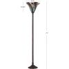 JONATHAN Y JYL8001A Williams Tiffany-Style 71″ Torchiere LED Floor Lamp, Tiffany, Traditional, Art Nouveau Style, Office, Living Room, Family Room, Dining Room, Bedroom, Hallway, Foyer, Bronze