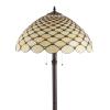 JONATHAN Y JYL8009A Lee Tiffany-Style 62″ LED Floor Lamp, Traditional, Art Nouveau Style for Office, Living Room, Family Room, Dining, Bedroom, Hallway, Foyer, Bronze