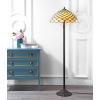 JONATHAN Y JYL8009A Lee Tiffany-Style 62″ LED Floor Lamp, Traditional, Art Nouveau Style for Office, Living Room, Family Room, Dining, Bedroom, Hallway, Foyer, Bronze
