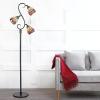 JONATHAN Y JYL8013A Walker Tiffany-Style 70.5″ Multi-Light LED Floor Lamp, Tiffany, Traditional, Elegant, Office, Living Room, Family Room, Dining Room, Bedroom, Hallway, Foyer, Bronze