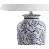 JONATHAN Y JYL8023A Juliana 26.25″ Chinoiserie Ceramic LED Table Lamp Traditional Bedside Desk Nightstand Lamp for Bedroom Living Room Office College Bookcase LED Bulb Included, Blue/White