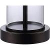 JONATHAN Y JYL8500A-SET2 Abner 21″ Glass Modern Contemporary USB Charging LED Table Lamp Glam Bedside Desk Nightstand Lamp for Bedroom Living Room Office College, Oil Rubbed Bronze/Clear (Set of 2)