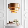 JONATHAN Y JYL9036A Lynn 21″ 3-Tier Metal LED Pendant, Contemporary, Modern, Cascade Effect, Office, Bedroom, Living Room, Family Room, Dining Room, Kitchen, Hallway, Foyer, Gold