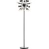 JONATHAN Y JYL9049A Orbit 10-Light 63″ Modern Sputnik Metal LED Floor Lamp, Farmhouse, Midcentury, Contemporary, Industrial, Scandinavian, Transitional, Office, Living Room, Bedroom, Black