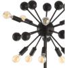 JONATHAN Y JYL9049A Orbit 10-Light 63″ Modern Sputnik Metal LED Floor Lamp, Farmhouse, Midcentury, Contemporary, Industrial, Scandinavian, Transitional, Office, Living Room, Bedroom, Black