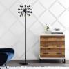 JONATHAN Y JYL9049A Orbit 10-Light 63″ Modern Sputnik Metal LED Floor Lamp, Farmhouse, Midcentury, Contemporary, Industrial, Scandinavian, Transitional, Office, Living Room, Bedroom, Black