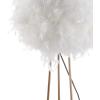 JONATHAN Y JYL9052A Stork 52″ Feather Metal LED Floor Lamp, Bohemian, Glam, Modern, Contemporary, Transitional, Ethereal Aesthetic, Office, Bedroom, Living Room, Family Room, Dining Room, White/Gold