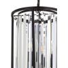 JONATHAN Y JYL9055A Bevin 12″ Metal/Crystal LED Pendant, Contemporary, Transitional, Modern, Office, Living Room, Family Room, Dining Room, Kitchen, Hallway, Foyer, Oil Rubbed Bronze