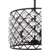 JONATHAN Y JYL9506A Gabrielle Crystal/Metal LED Pendant Glam Contemporary Transitional Dimmable, Adjustable, for Dining, Living Room, Kitchen, Oil Rubbed Bronze, 8″(16″)