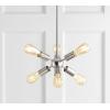 JONATHAN Y JYL9524A Jobs 17.5″ Sputnik Metal LED Chandelier, Contemporary, Modern, Midcentury, Space Age, Living Room, Family Room, Dining Room, Kitchen, Hallway, Foyer, Nickel