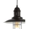 JONATHAN Y JYL9537A Deere 12″ Adjustable Iron/Glass Cage Light LED Pendant, Bohemian, Coastal, Cottage, Farmhouse, Industrial, Rustic, Southwestern, Transitional, Kitchen, Hallway, Closet, Black