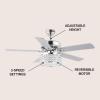 JONATHAN Y JYL9709A Kristie 52″ 3-Light Crystal/Metal Modern Glam Drum LED Ceiling Fan with Remote, Glam, Transitional, Contemporary, Shabby Chic, Farmhouse, Living Room, Family Room, Bedroom, Chrome