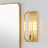 JONATHAN Y JYL9916A Chloe 4.75″ 1-Light Modern Bohemian Iron LED Sconce Contemporary Coastal Entryway Lobby Kitchen Bathroom Bedroom Living Room Hallway, Brass Gold(Brass Gold)