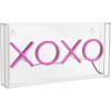 JONATHAN Y NEN1005A XOXO 11.75″ Contemporary Glam Acrylic Box USB Operated LED Neon Light, Pink Plug in Wall Light for Bedroom Wall Décor, Kids Bedroom, Party Supplier