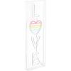 JONATHAN Y NEN1017A Love 8″ X 24″ Contemporary Glam Acrylic Box USB Operated LED Neon Light, White/Rainbow