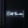 JONATHAN Y NEN1021A C’est La Vie 20″ X 6″ Contemporary Glam Acrylic Box USB Operated LED Neon Light, White
