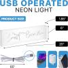 JONATHAN Y NEN1021A C’est La Vie 20″ X 6″ Contemporary Glam Acrylic Box USB Operated LED Neon Light, White