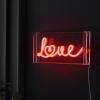JONATHAN Y NEN1023A Love 11.88″ X 5.88″ Contemporary Glam Acrylic Box USB Operated LED Neon Light, Red