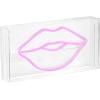 JONATHAN Y NEN1024A Lips 11.88″ X 5.88″ Contemporary Glam Acrylic Box USB Operated LED Neon Light, Pink