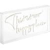 JONATHAN Y NEN1026A This is Your Happy Place 19.6″ X 10.1″ Contemporary Glam Acrylic Box USB Operated LED Neon Light, White