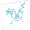 JONATHAN Y NEN1032A Teary Face 13.7″ X 10.9″ Contemporary Glam Acrylic Box USB Operated LED Neon Light, Blue