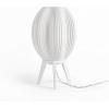 JONATHAN Y USA1000B 3D Printed Dimmable LED Table Lamp Wavy 16.5″ Modern Contemporary Plant-Based PLA for Living Room, Dorm, Home, Office (LED Bulb Included), White(White)