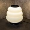 JONATHAN Y USA1001B 3D Printed Dimmable LED Table Lamp Honey Pot 12″ Minimalist Classic Plant-Based PLA for Living Room, Dorm, Home, Office (LED Bulb Included), White/Black(White/Black)