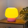 JONATHAN Y USA1004B 3D Printed Dimmable LED Table Lamp Mushroom 10″ Modern Classic Plant-Based PLA for Living Room, Dorm, Home, Office (LED Bulb Included), Blue/White/Light(Yellow/Hot Pink)