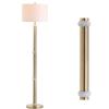 JONATHAN Y JYL1088A Gregory 60.5″ Metal/Marble LED Floor Lamp Contemporary,Transitional for Bedrooms, Living Room, Office, Reading, BrassGold/White