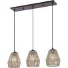 JONATHAN Y JYL1124A Ibiza Island 30″ 3-Light Seagrass/Metal Bohemian Coastal LED Pendant, Farmhouse, Rustic, for Dining Room, Kitchen, Living Room, Oil Rubbed Bronze(Oil-Rubbed Bronze)
