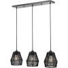JONATHAN Y JYL1124A Ibiza Island 30″ 3-Light Seagrass/Metal Bohemian Coastal LED Pendant, Farmhouse, Rustic, for Dining Room, Kitchen, Living Room, Oil Rubbed Bronze(Black)