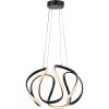 JONATHAN Y JYL1703A Euphoria 18.5″ 1-Light Contemporary Designer Aluminum/Iron Scribble Integrated LED Pendant Light Modern, Eclectic, Minimalist, Office, Living Room, Dining Room, Bedroom, Black