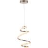 JONATHAN Y JYL1704A Whirl 11″ 1-Light Modern Minimalist Aluminum/Iron Abstract Integrated LED Pendant Designer, Eclectic, Contemporary, Style, Glam, Office, Living Room, Dining Room, Bedroom, Silver