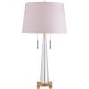 JONATHAN Y JYL2018A Zoe 29.5″ 2-Light Crystal LED Table Lamp Contemporary Glam Modern Bedside Desk Nightstand Lamp for Bedroom Living Room Office College Bookcase LED Bulbs Included, Clear/Brass Gold