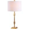 JONATHAN Y JYL3037A Windsor 29″ Metal LED Table Lamp Contemporary Transitional Bedside Desk Nightstand Lamp for Bedroom Living Room Office College Bookcase LED Bulb Included, Gold Leaf