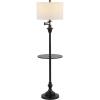 JONATHAN Y JYL3055C Cora 60″ Metal/Glass LED Side Table and Floor Lamp Contemporary,Transitional for Bedrooms, Living Room, Office, Reading, Oil Rubbed Bronze, Oil-Rubbed Bronze(Black)