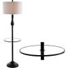 JONATHAN Y JYL3057A Laine 60″ Metal/Glass LED Side Table and Floor Lamp Traditional,Transitional for Bedrooms, Living Room, Office, Reading, OilRubbedBronze