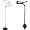 JONATHAN Y JYL3083A Jason 68.5″ Metal Traditional Swing Arm LED Floor Lamp, Modern, Contemporary, Glam, Traditional, Office, Living Room, Dining Room, Bedroom, Hallway, Foyer, Oil Rubbed Bronze