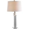 JONATHAN Y JYL5004A Charlotte 28.5″ Crystal LED Table Lamp Glam Contemporary Bedside Desk Nightstand Lamp for Bedroom Living Room Office College Bookcase LED Bulb Included, Clear