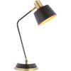 JONATHAN Y JYL6002A Rochelle 23″ Metal LED Task Lamp Contemporary,Modern,Transitional for Bedroom, Living Room, Office, College Dorm, Coffee Table, Bookcase, Black/BrassGold