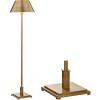 JONATHAN Y JYL6005B Roxy 60″ Metal LED Floor Lamp Contemporary,Transitional for Bedrooms, Living Room, Office, Reading, BrushedBrass, Brass Gold(Brass Gold)