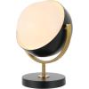 JONATHAN Y JYL6019A Orion 12″ Vintage Classic Metal/Acrylic Adjustable Orb LED Floor Spotlight, for Bedroom, Living Room, Kitchen, Office, Black/Brass Gold