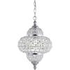 JONATHAN Y JYL6111A Juliette 12″ Crystal/Metal LED Chandelier Pendant Chandelier Pendant Glam Contemporary Transitional Dimmable Dining Room Living Room Kitchen Foyer Bedroom Hallway