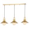 JONATHAN Y JYL6121A Colin 3-Light 35″ Adjustable Iron/Glass Retro Hurricane Triple LED Pendant Contemporary Glam Mid-Century Dimmable Dining Room Living Room Kitchen Foyer Bedroom Hallway(35″ 3-Light)