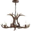 JONATHAN Y JYL6300A Eldora 30″ Adjustable Resin Antler 5-Light LED Chandelier, Glam, Rustic,Cottage,Transitional, Dimmable Dining Room, Living Room, Kitchen, Foyer, Bedroom, Brown(Brown)