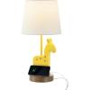 JONATHAN Y JYL6311A Sahara 17.5″ Mid-Century Vintage Iron/Resin Giraffe LED Kids’ Table Lamp with Phone Stand and USB Charging Port Eclectic, Vintage, Coastal, Classic, Living Room, Bedroom, Yellow