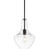 JONATHAN Y JYL6400C Watts 10.5″ 1-Light Mid-Century Modern Iron/Glass LED Pendant Contemporary, Coastal, Vintage Bedroom Living Room, Brass Gold/Clear(Oil Rubbed Bronze/Clear)