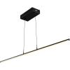 JONATHAN Y JYL7023C Conley 39.5″ Adjustable Integrated LED Metal Linear Pendant, Brass Gold for Kitchen, Dining Room, Living Room(Black)