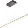 JONATHAN Y JYL7023C Conley 39.5″ Adjustable Integrated LED Metal Linear Pendant, Brass Gold for Kitchen, Dining Room, Living Room(Chrome)